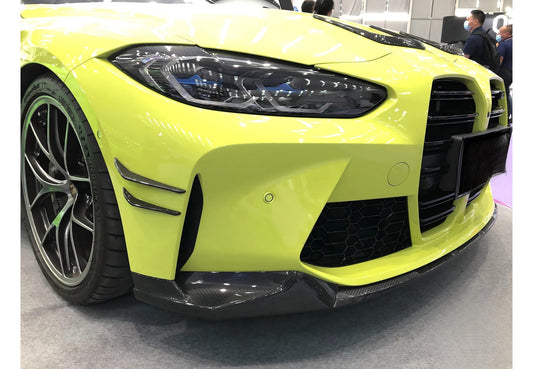 M Performance Style Pre Pregged Dry Carbon Canards for BMW M3 G80 G81 / M4 G82 G83 2020+