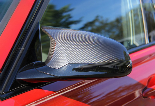 M-Performance Style Pre Pregged Dry Carbon Fiber Mirrors Caps for BMW M2 Comp F87 / M3 F80 / M4 F82 F83