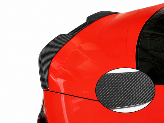 M Performance Style Dry Carbon Fibre Rear Trunk Lip Spoiler Bodykit for BMW 2 Series G42 & G87 M2 2021-2024