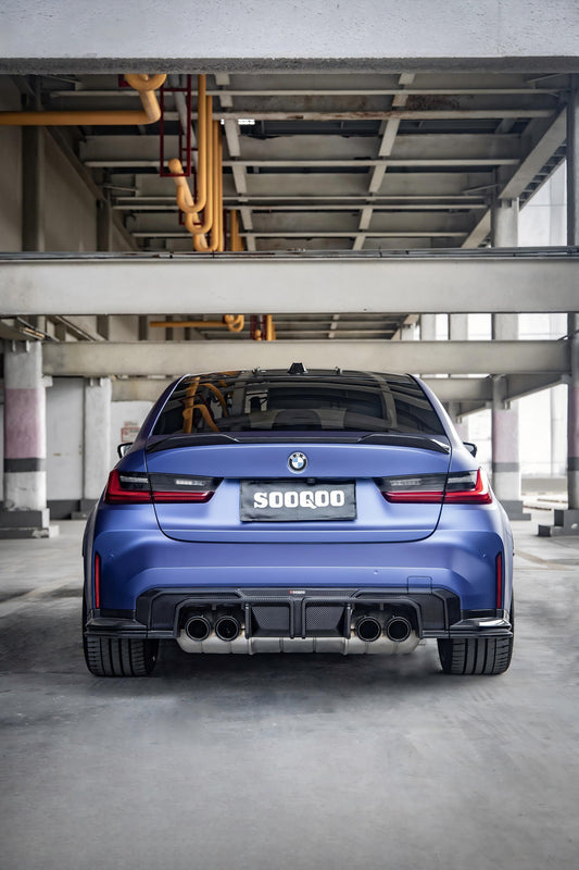 Sooqoo Pre Pregged Dry Carbon Diffuser for BMW M3 G80 G81 / M4 G82 G83 2020+