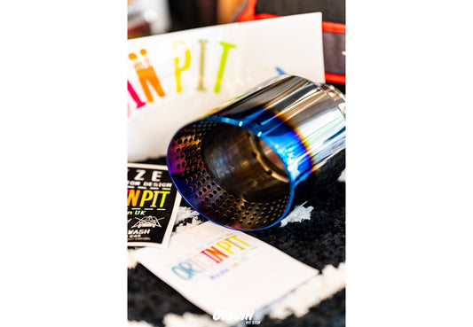 MINI OPS Exhaust System Burnt Blue Finish Exhaust Tip