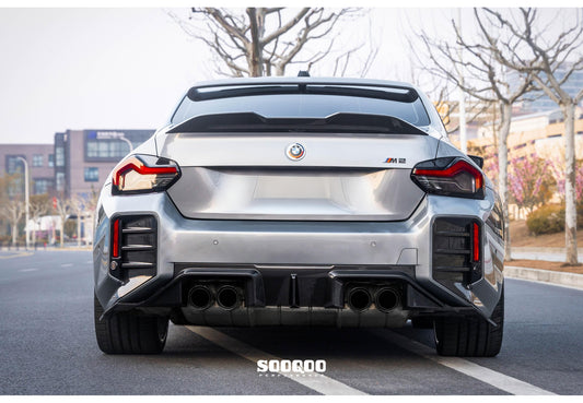 Pre Pregged Dry Carbon Fiber Rear Diffuser for BMW M2 G87 2023+