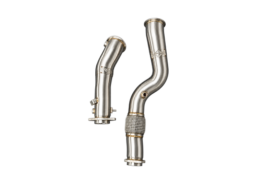 BMW G8X S58 One-Piece Catless Downpipes – M2/M3/M4