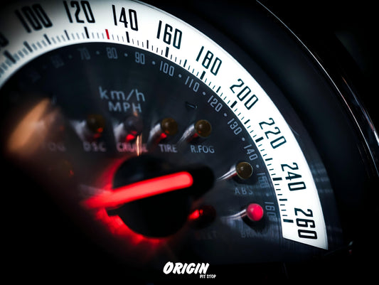 MINI F5x Metal White Instrument Cluster Gauge Face