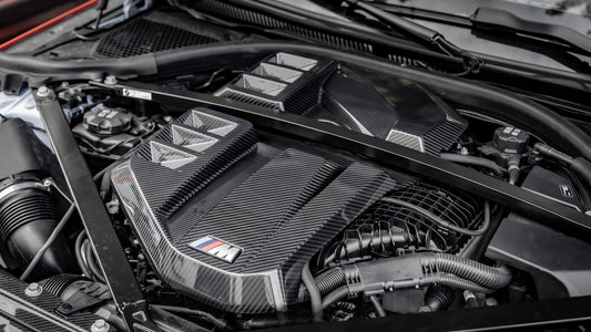 OEM Style Pre Pregged Dry Carbon Engine Cover For BMW M2 G87 / M3 G80 G81 / M4 G82 G83 2020+