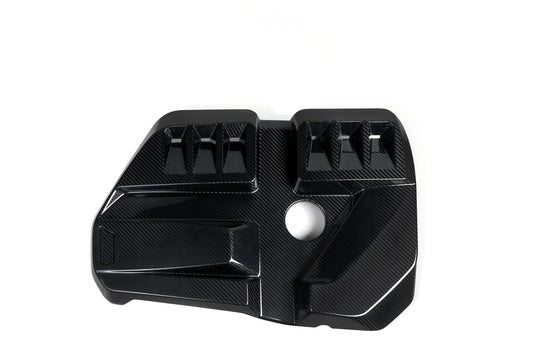 OEM Style Pre Pregged Dry Carbon Engine Cover For BMW M2 G87 / M3 G80 G81 / M4 G82 G83 2020+