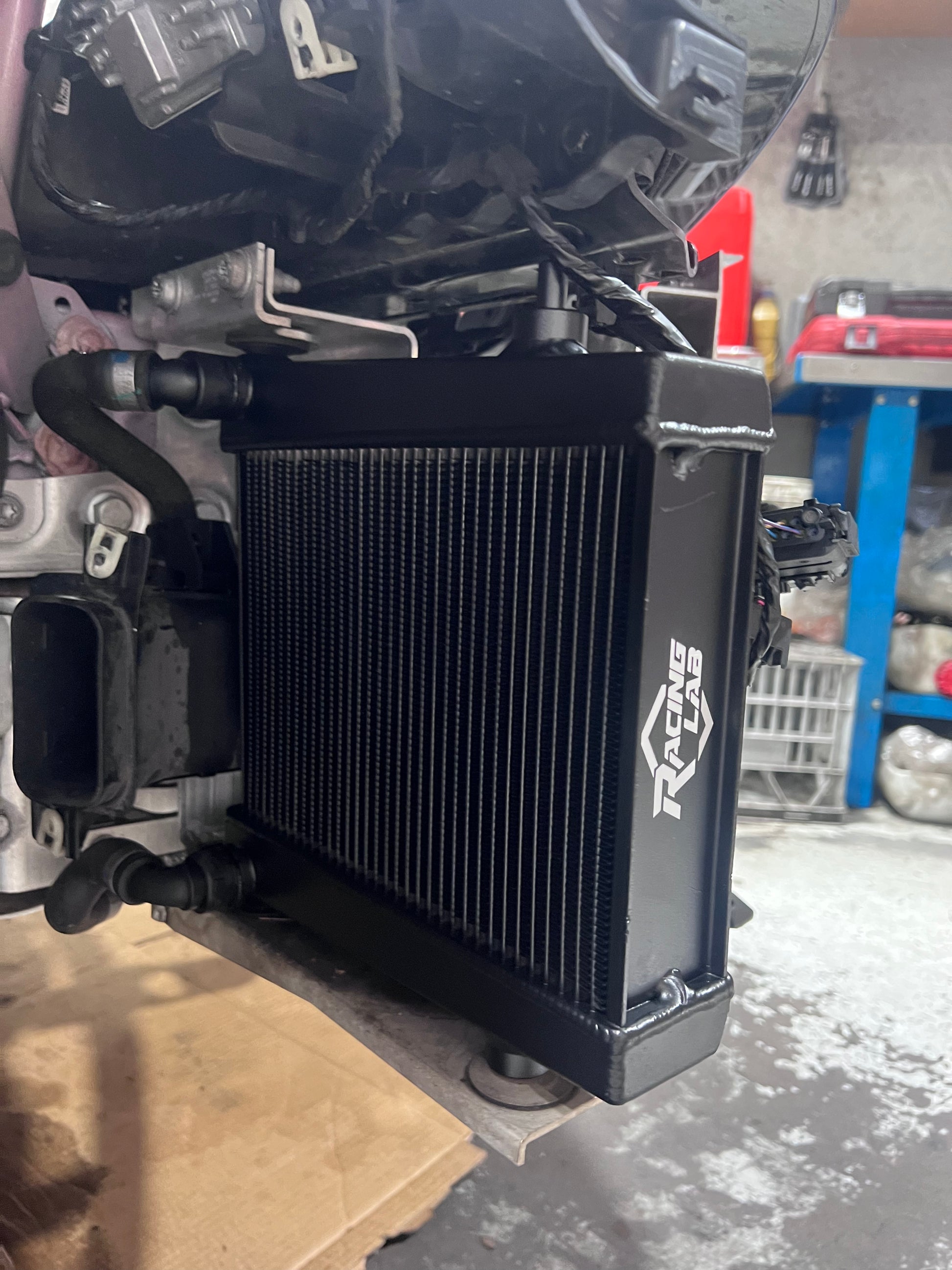 RacingLab Auxiliary Radiator - BMW G-Series (B58) & Toyota GR Supra A90