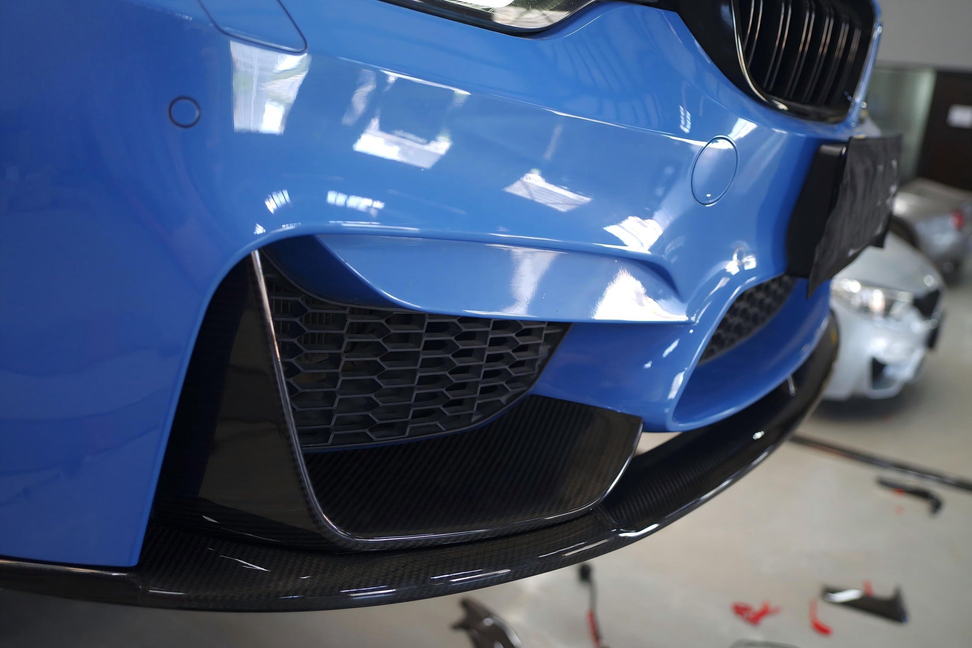 BMW M3 F80 & M4 F82 F83 Carbon Fiber Front Bumper Air Duct Covers 2013-2020
