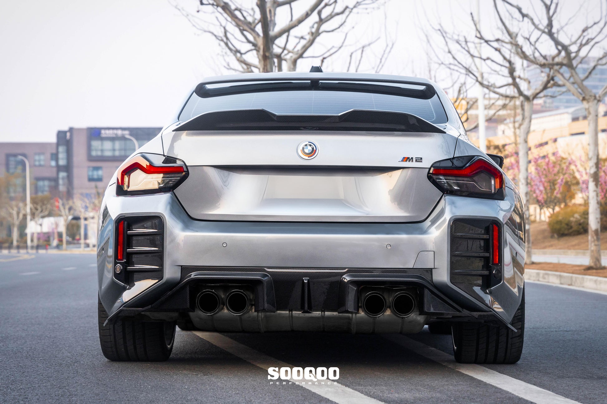 Pre Pregged Dry Carbon Fiber Rear Diffuser for BMW M2 G87 2023+