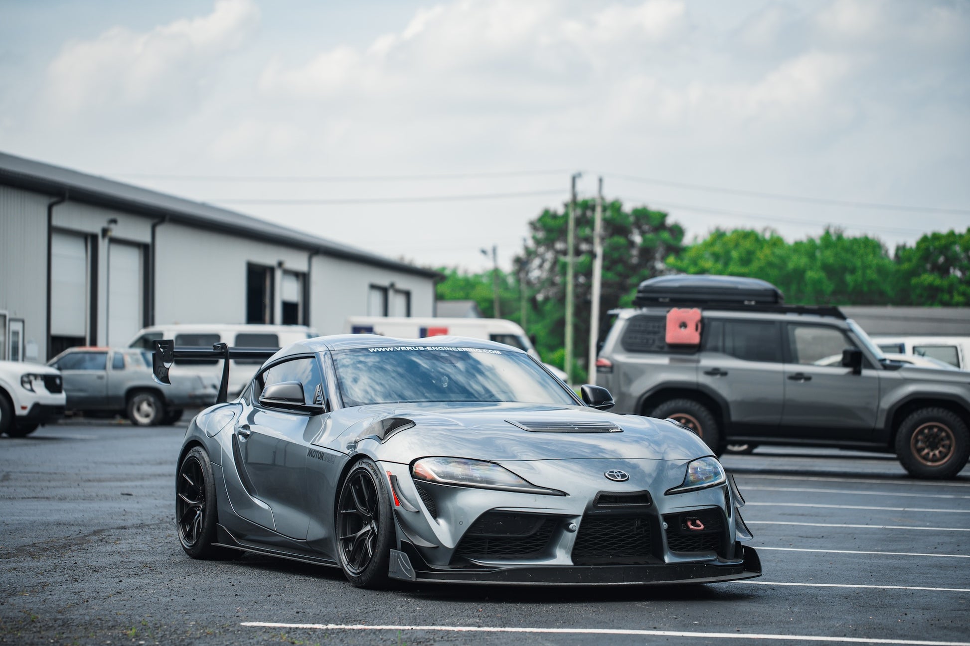Verus V1X Swan Neck Rear Wing Kit