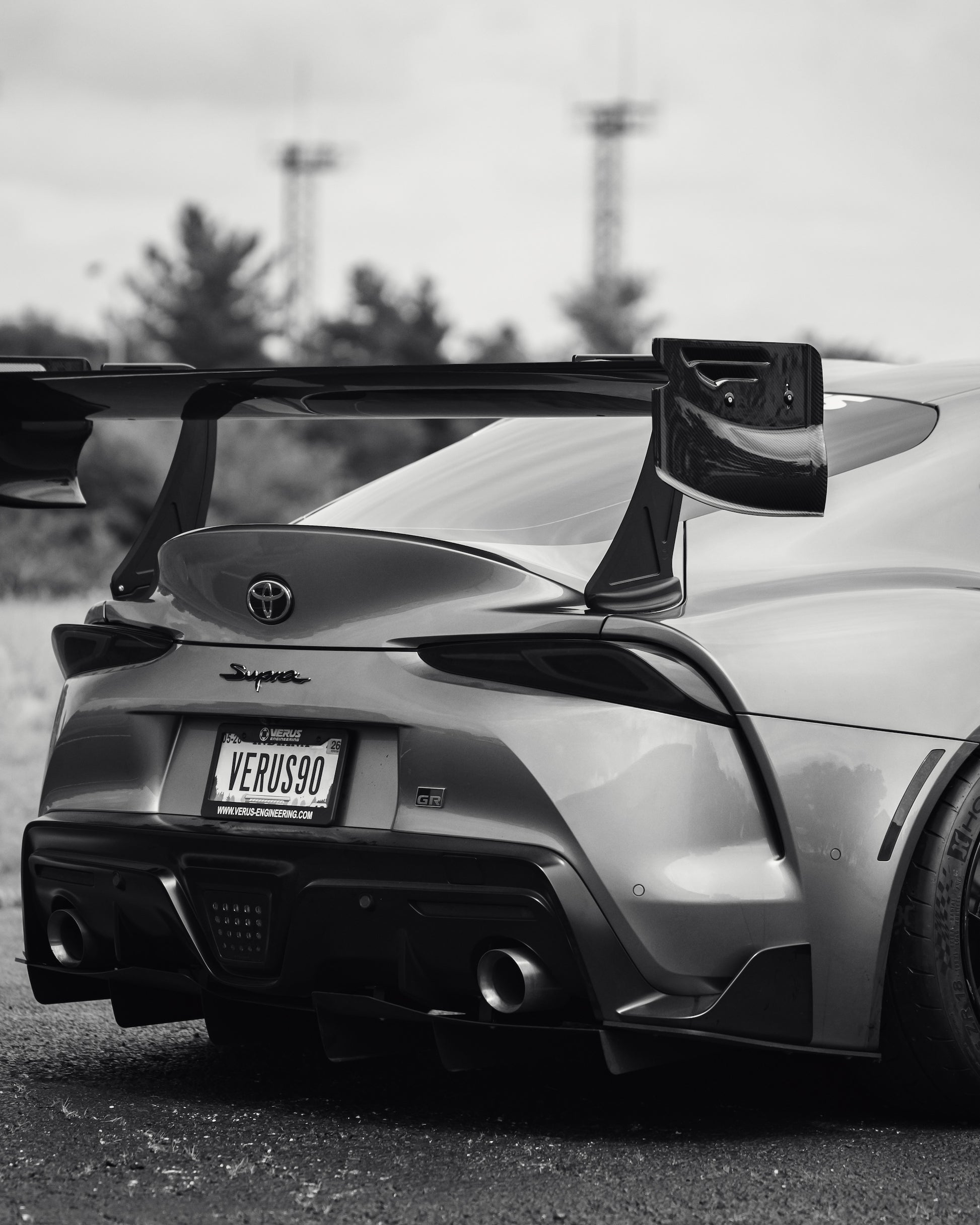 Verus V1X Swan Neck Rear Wing Kit