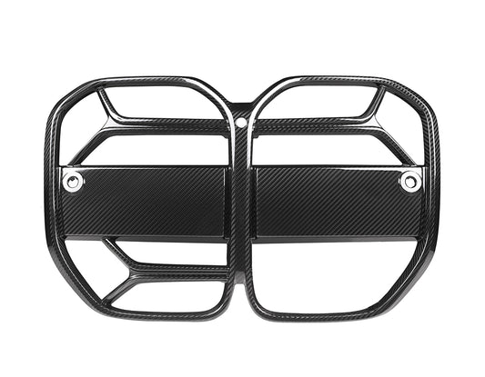 BMW G22 4 Series CSL Style Pre-Preg Dry Carbon Front Grille - ACC Compatible