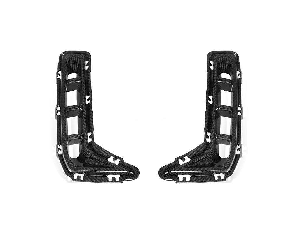 BMW X5 G05 dry carbon front bumper side vent trim