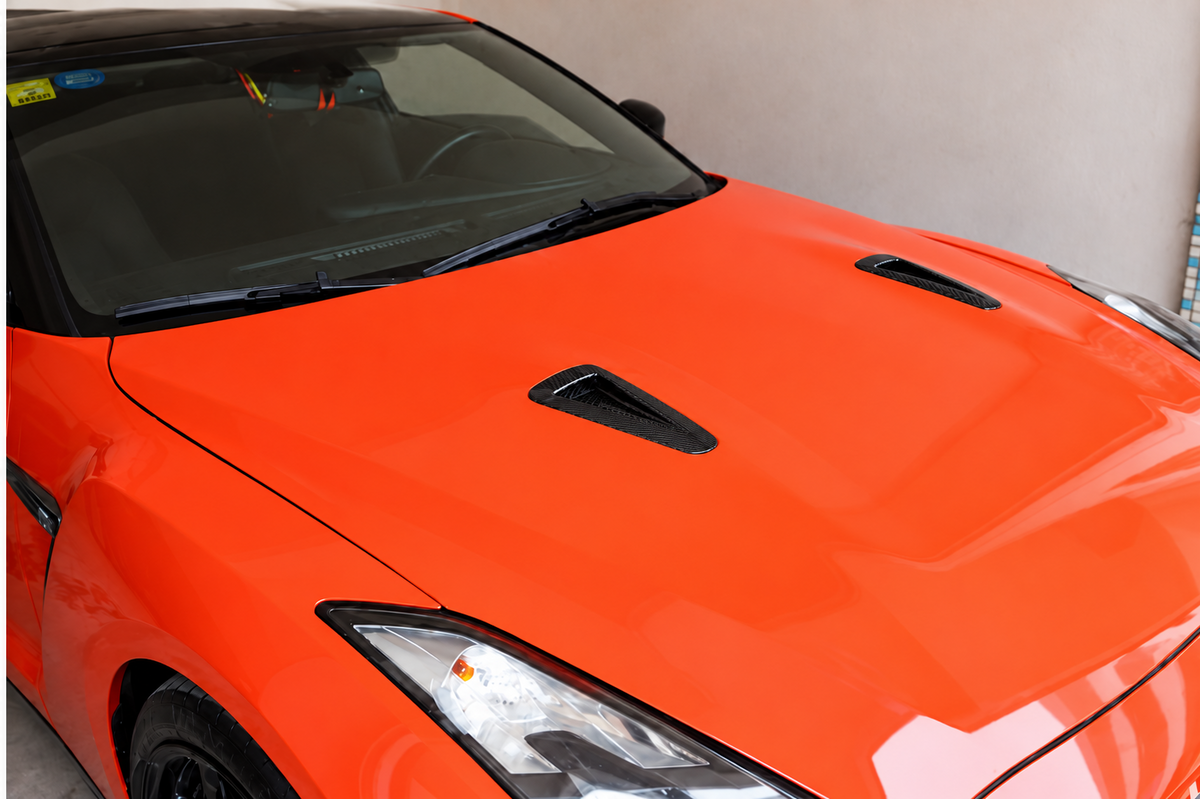 Nissan GT-R R35 Pre-Preg Dry Carbon Hood Vent Trims